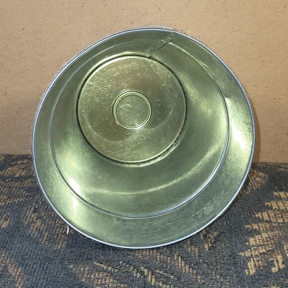 Metal Bucket Bin Garden Decor Galvanized Floral Vases with Rope Accents - Picture 3 of 7